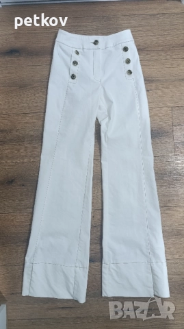 Бял панталон Lucy Fashion, XS, снимка 4 - Панталони - 52110597