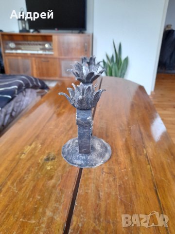 Стар свещник #11, снимка 2 - Антикварни и старинни предмети - 38639293