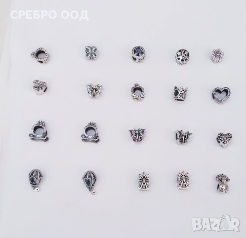 Сребърни гривни  и талисмани тип PANDORA, снимка 8 - Гривни - 30351782