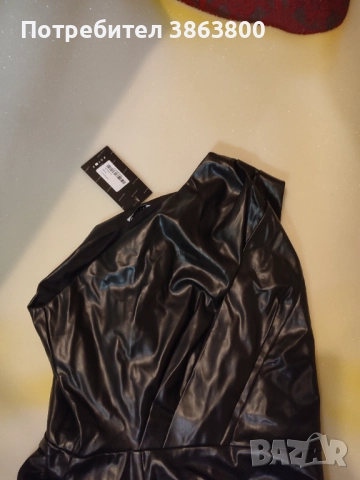 Кожена рокля, снимка 3 - Рокли - 52887430