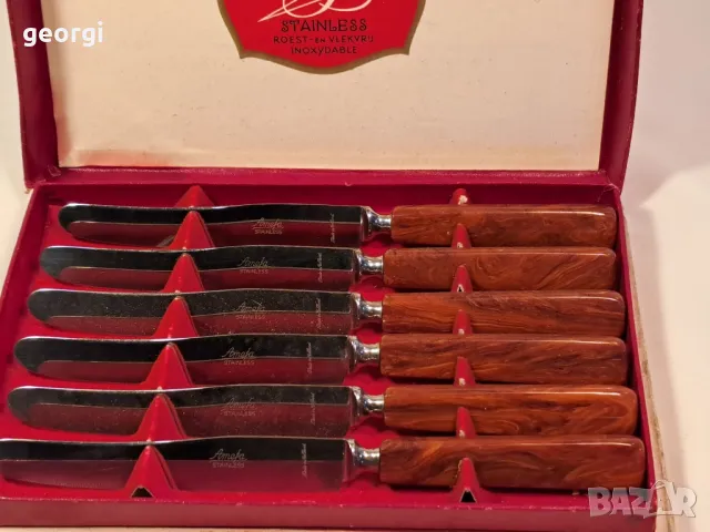 комплект ножове за хранене Amefa 24/5, снимка 10 - Прибори за хранене, готвене и сервиране - 49580014