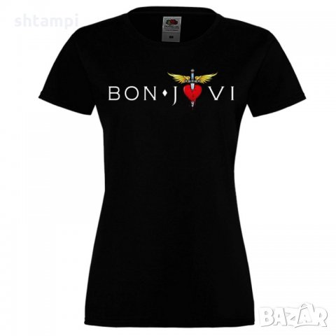 Дамска тениска Bon Jovi 4, снимка 2 - Тениски - 32860014