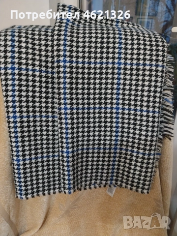 Шал-наметка, лек и топъл, нов, унисекс, 94/ 199 см, подарък орледалце, снимка 5 - Рокли - 52584920