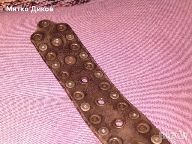 Just Cavalli оригинален колан естествена кожа  с холограм 110см на 40мм ширина, снимка 15 - Колани - 43855209