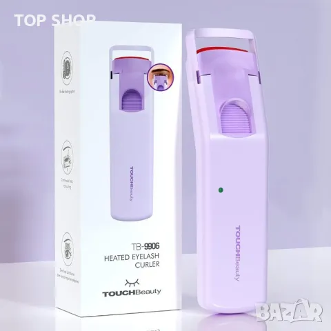 Електрическа извивачка за мигли TOUCHBeauty с нагревателна силиконова подложка за жени