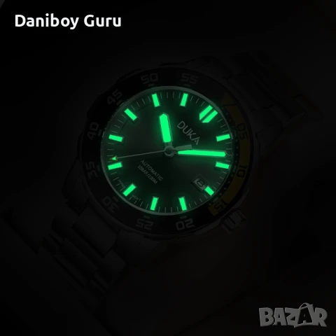 Автоматичен часовник с SEIKO механизъм Duka 109, снимка 3 - Мъжки - 50667439