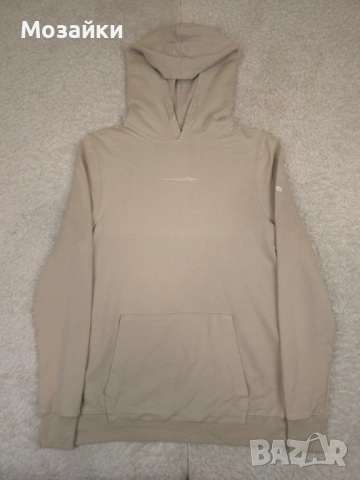 Pepe Jeans London Бежова качулка с френски тери и лого в центъра - Размер 16 години (170)