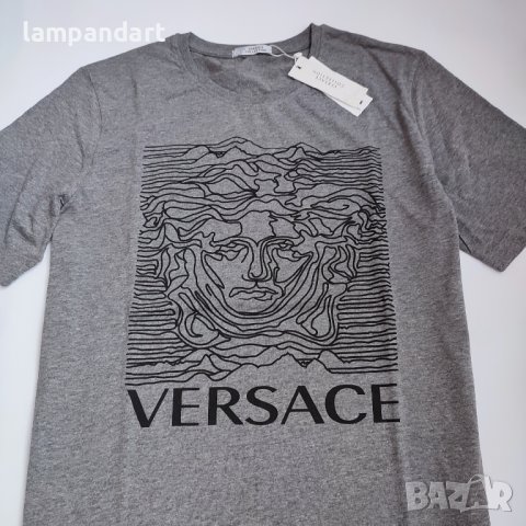 Тениска Versace Medusa сива, снимка 3 - Тениски - 37676303