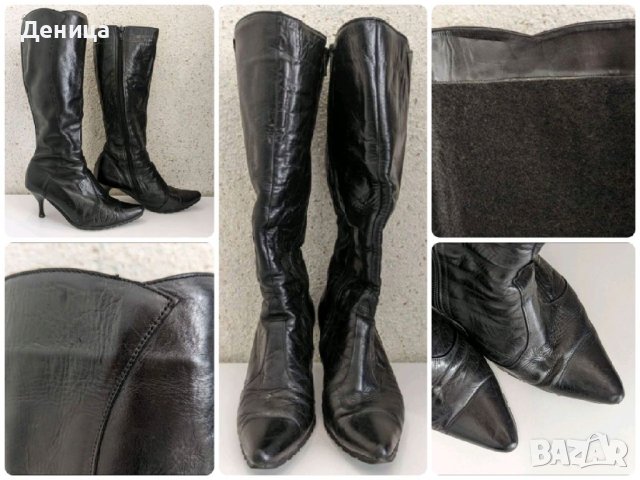 Дамски ботуши от естествена кожа