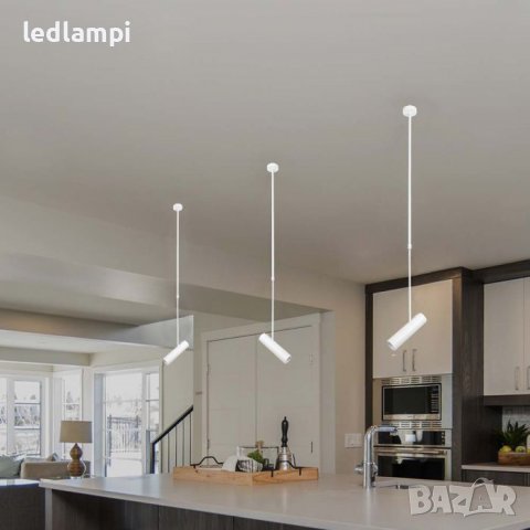 LED Спот 1хGU10 Бял Телескопично Рамо, снимка 7 - Лампи за таван - 40123363