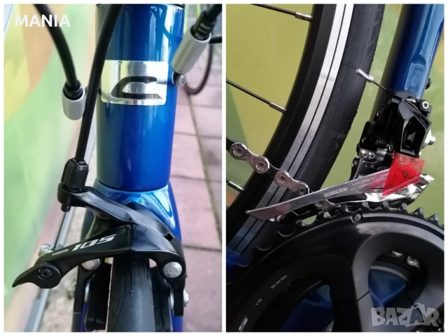 Чисто Нов*Corratec Team 105*Карбон*Shimano 105*2x11*Германия, снимка 6 - Велосипеди - 53487033