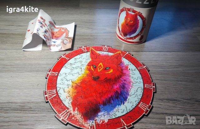 Лисица | Дървен пъзел часовник с части на животни / 9 модела, снимка 3 - Игри и пъзели - 39376364