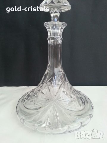 Кристална гарафа, снимка 3 - Антикварни и старинни предмети - 26636761