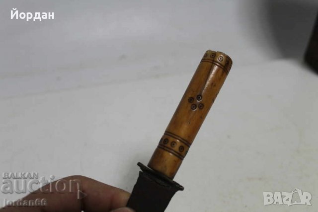 Кама с кокалена дръжка , снимка 2 - Антикварни и старинни предмети - 39076729