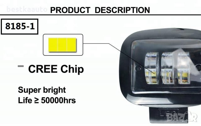 Мощна високо интензивна LED светлина,прожектор, работна лампа 30W, снимка 4 - Аксесоари и консумативи - 27280657