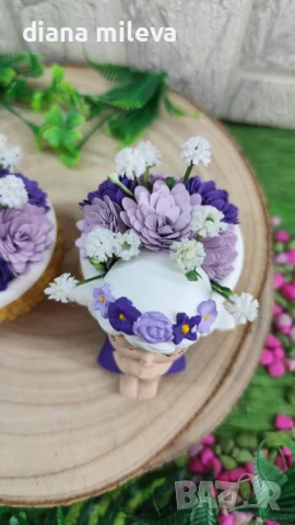 Ангелчета в цвят лилав!!, снимка 17 - Декорация за дома - 50773829