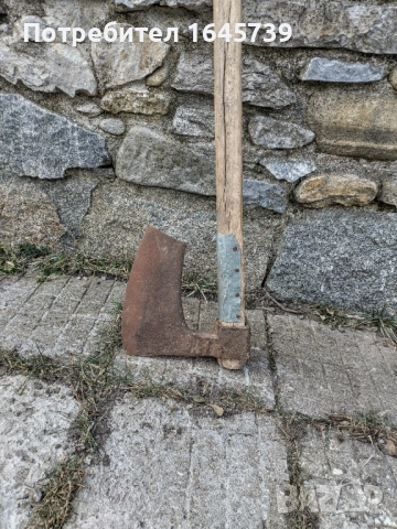Огромна стара брадва , снимка 5 - Антикварни и старинни предмети - 52956341