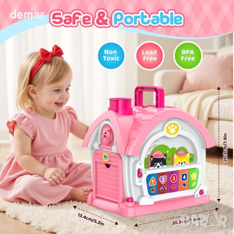 6 в 1 многофункционална Монтесори играчка за момичета от 1 до 2 години, снимка 6 - Образователни игри - 52431820