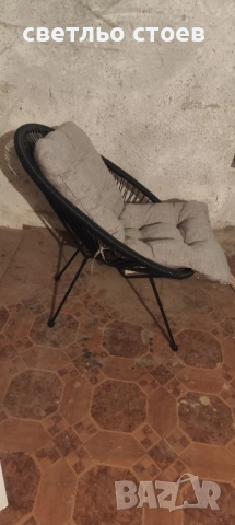 Тръбно , плетено кресло за почивка, снимка 2 - Столове - 51474994