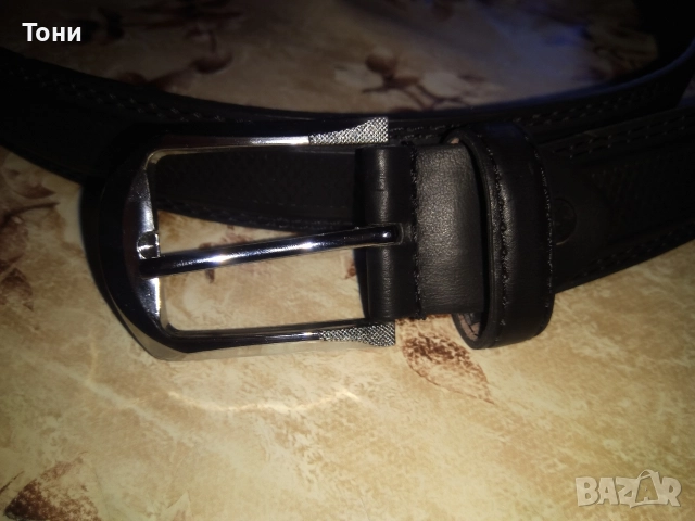 Нов Мъжки Колан Изцяло от Естествена Кожа 125см., снимка 5 - Колани - 52562955