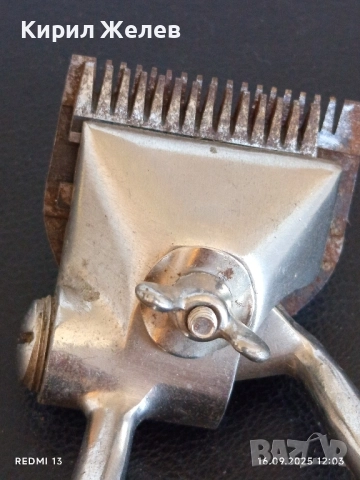 Винтидж ръчна машинка за подстригване с печат рядка за КОЛЕКЦИЯ 50583, снимка 4 - Други ценни предмети - 51730821