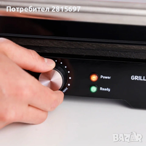 Контактен грил Taurus Grill and Co, 1500W с плаващ капак и регулируем термостат, снимка 6 - Скари - 53060503