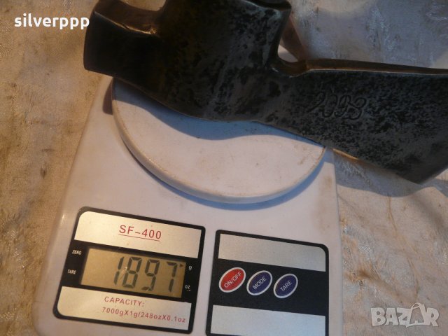  Стара германска брадва - чук , снимка 6 - Антикварни и старинни предмети - 35650902