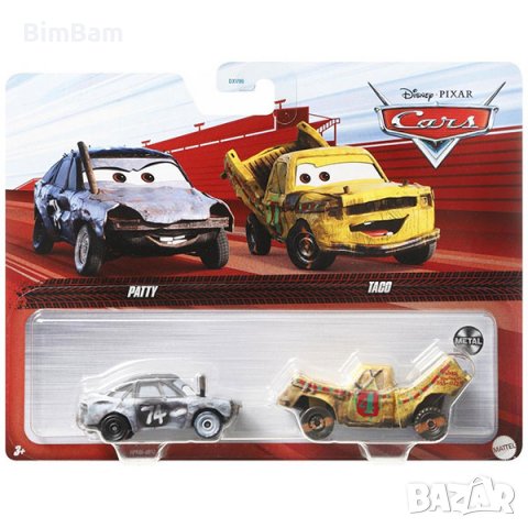 Оригинален комплект колички Cars - Patty & Taco / Disney / Pixar, снимка 1