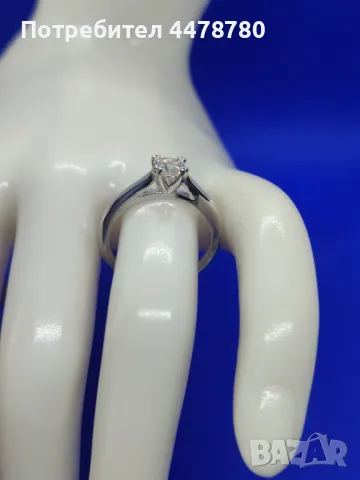 Годежен пръстен с Диамант 0.61ct., снимка 9 - Пръстени - 50401152