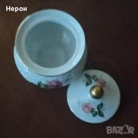 Порцеланова захарница, латиера, снимка 6 - Сервизи - 52508449