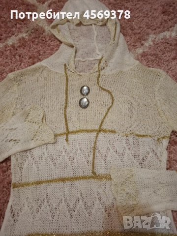 Блузка с качулка, снимка 3 - Блузи с дълъг ръкав и пуловери - 51487516