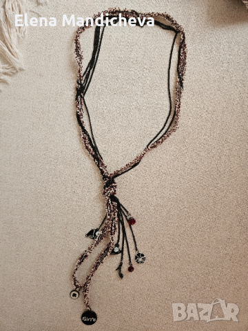 Дамско колие, медальон, бохо стил, синджир, висулка,  пръстен 