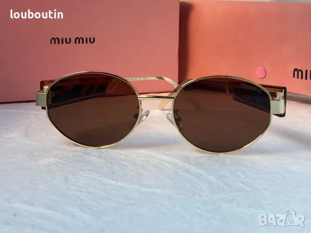 Miu 2024 дамски слънчеви очила елипса кръгли овални 4 цвята, снимка 12 - Слънчеви и диоптрични очила - 47765608