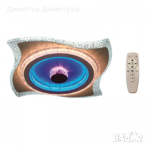  LED плафон 100W 3-white + RGB ефект BUBBLES 7900Lм с дистанционно управление