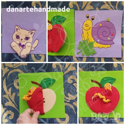 Тиха книжка по метода Монтесори/Развиваща книжка за най-малките, снимка 4 - Образователни игри - 39386167