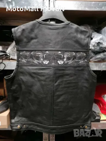 Елек Motomall SKULL мото мотор чопър, снимка 2 - Аксесоари и консумативи - 49245924