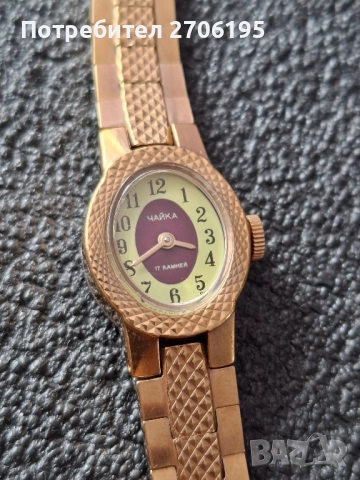 Дамски часовник Чайка - механичен 17 камъка , снимка 6 - Дамски - 52068056