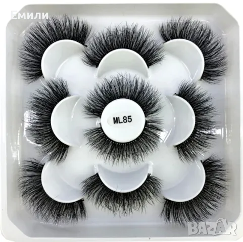 3D изкуствени мигли 5 чифта в кутия код ML85, снимка 1