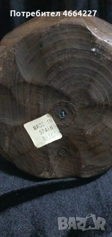 Ръчно изработен дървен свещеник с уникална спираловидна форма, снимка 3 - Други - 52902240