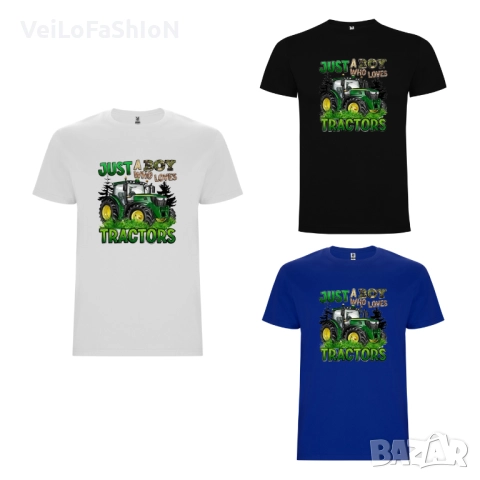Нова детска тениска с Трактор в три цвята