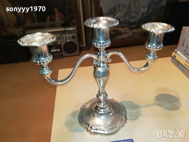 КРАСИВ СВЕЩНИК ЗА 3 СВЕЩИ 0404230850L, снимка 8 - Антикварни и старинни предмети - 40245825
