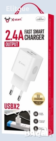 Двойно USB Smart бързо зарядно устройство, снимка 3 - Друга електроника - 52839682