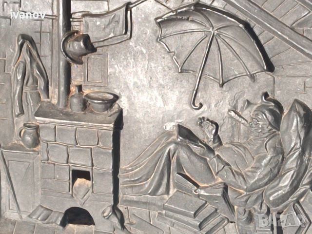 Чугунено пано- картина , снимка 3 - Антикварни и старинни предмети - 51862995