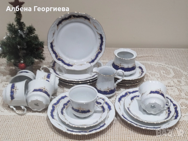 Баварски порцелнов сервиз за кафе MITTERTEICH BAVARIA 🍵🌹, снимка 15 - Сервизи - 52592542