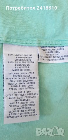 POLO Ralph Lauren Len/Silk Mens Size XL ОРИГИНАЛ! Лен/Коприна Мъжка Риза!, снимка 3 - Ризи - 32933289