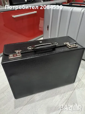 Твърд кожен куфар 46/33/20см, снимка 7 - Куфари - 49165891
