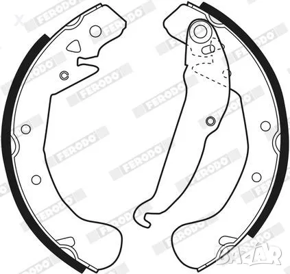 FERODO FSB545 ЗАДНИ ЧЕЛЮСТИ OPEL Vectra B, Astra G F H, Zafira A B, Combo B C 1965-2004  OE 1605262