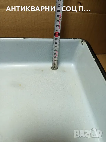 Соц Стара Емайлирана Тава За Печене., снимка 11 - Антикварни и старинни предмети - 49667736