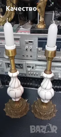 Комплект свещници , снимка 7 - Антикварни и старинни предмети - 49832348