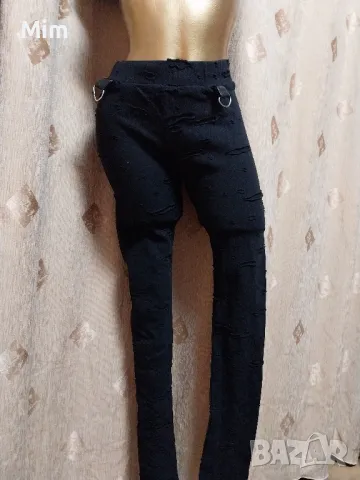 XL Черен еластичен, накъсан клин, снимка 7 - Клинове - 50104285